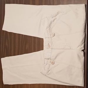 St. John's Bay Deep Pocket Cream Dress Pants Size 14